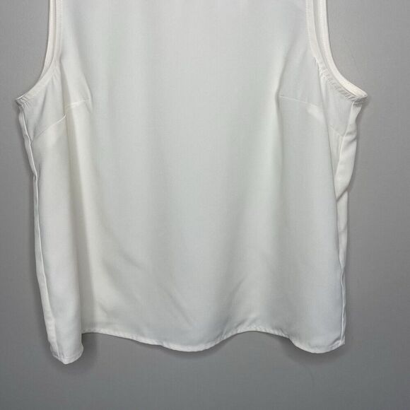 J.CREW Top Women Small Sleeveless Button-Back Shell NEW Ivory BY429 - Picture 5 of 13